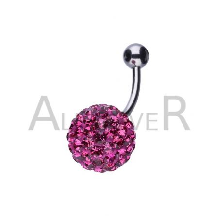 KOLCZYK DO PĘPKA CIEMNY