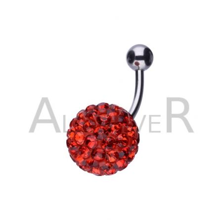 KOLCZYK DO PĘPKA RUBIN