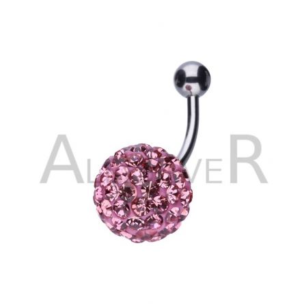 KOLCZYK DO PĘPKA JASNY