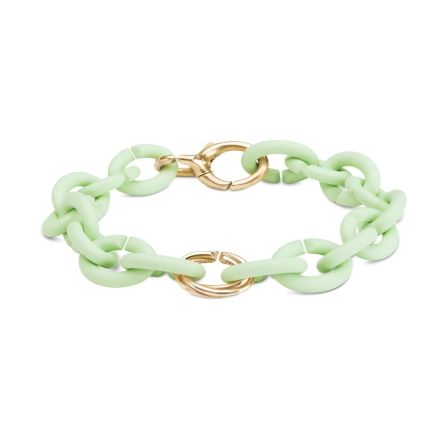 bransoleta, MINT GREEN TRIPLE  bronze bracelet